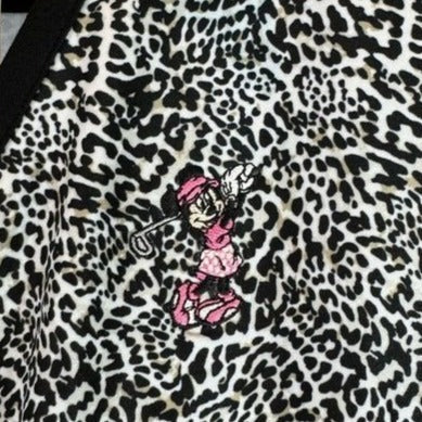 NWT Disney Minnie Mouse Golf Sleeveless Polo Ahead brand RARE Animal Print