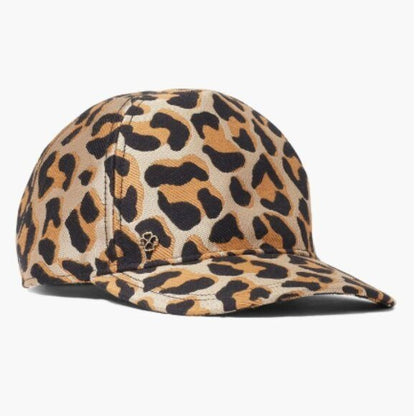 NWT Kate Spade Designer Ball Cap Dad Hat Baseball Hat Leopard Print Lux